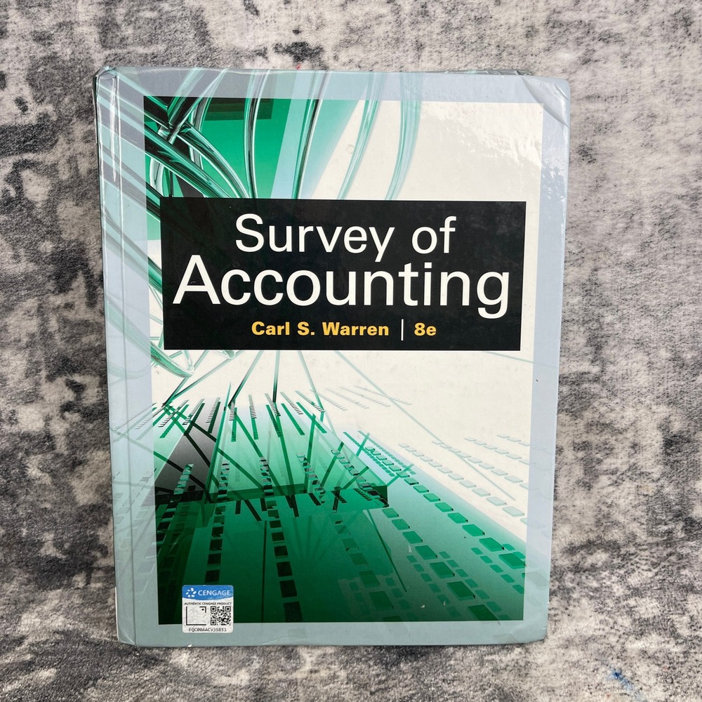 Survey of Accounting 8th Edition Carl S Warren 8e Textbook Business